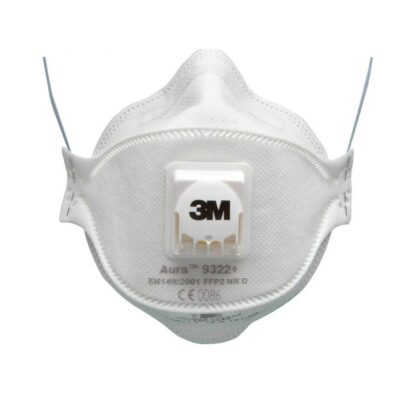 Valved flat fold respirator