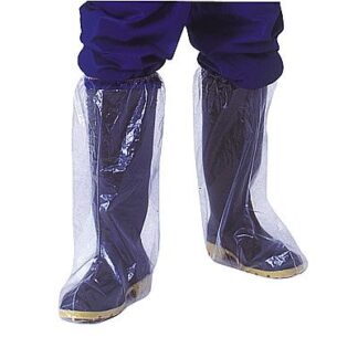 Polythene Disposable Overboots With Elasticated Top x 25 Pairs AFS