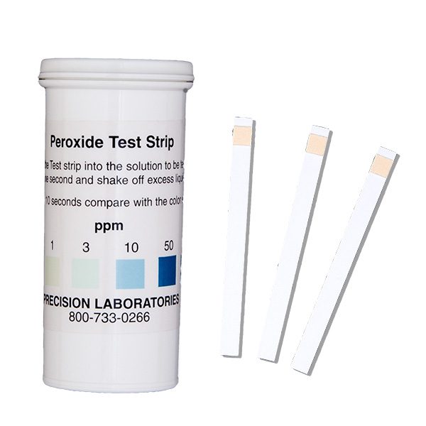 50 test strips, low level peroxide