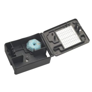 Mouse bait box with bait inside