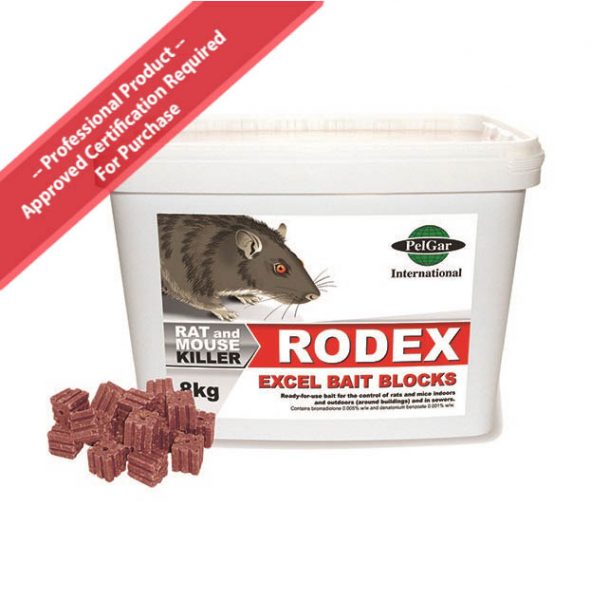 Rodex Excel Rat Bait Blocks 8kg AFS Rodex Excel Rat Bait Blocks 8kg AFS