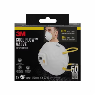 3M 8812 FFP1 Valved Cup-Shaped Respirators x 10